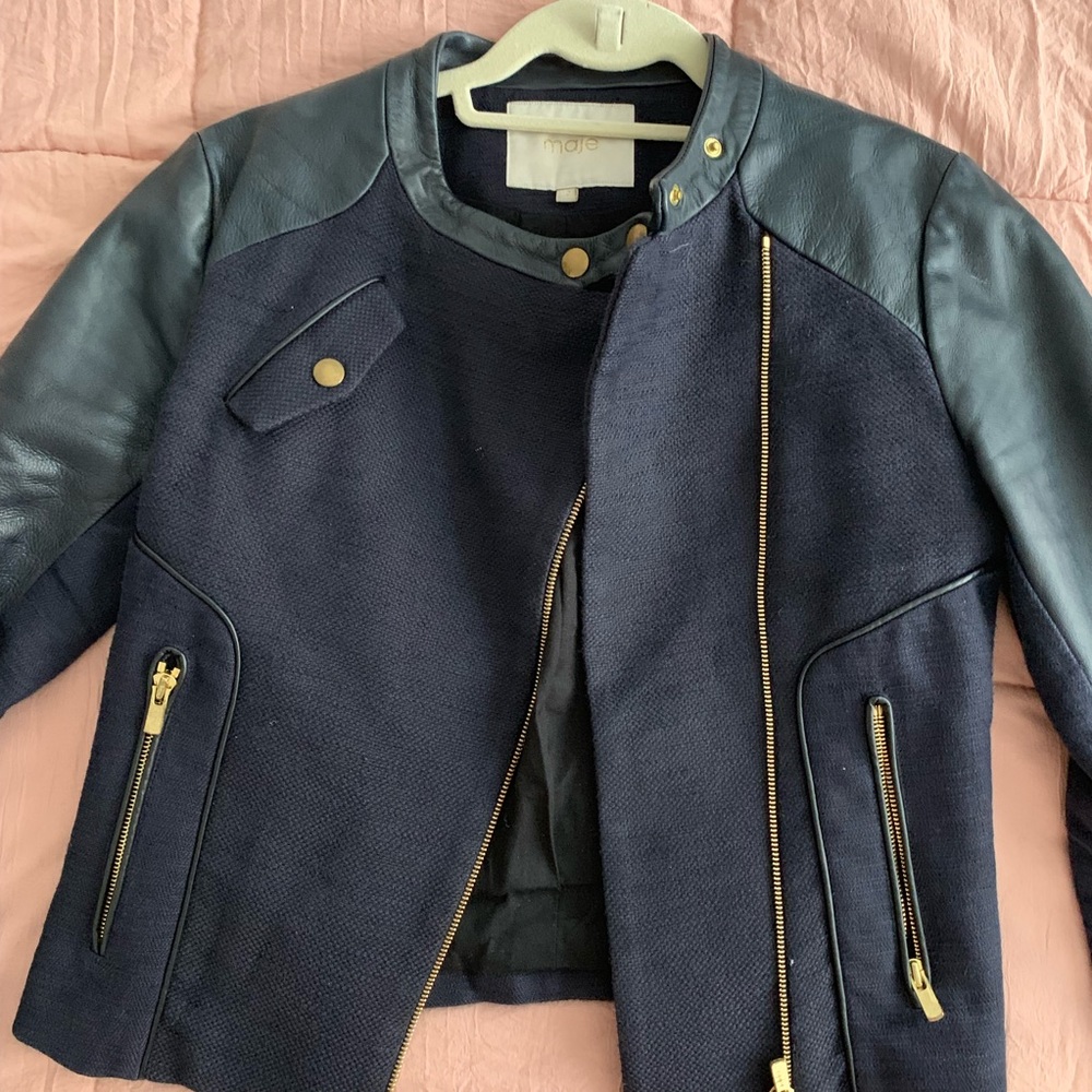 Navy Maje jacket - Picture 8 of 8